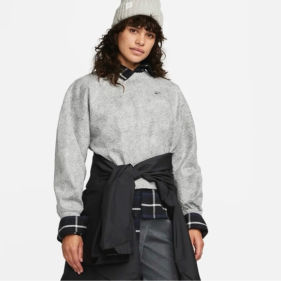 Nike Forward Tech Pack Oversized Sweatshirt Therma Fit DQ7908-077 Womens Size XS - Picture 3 of 8